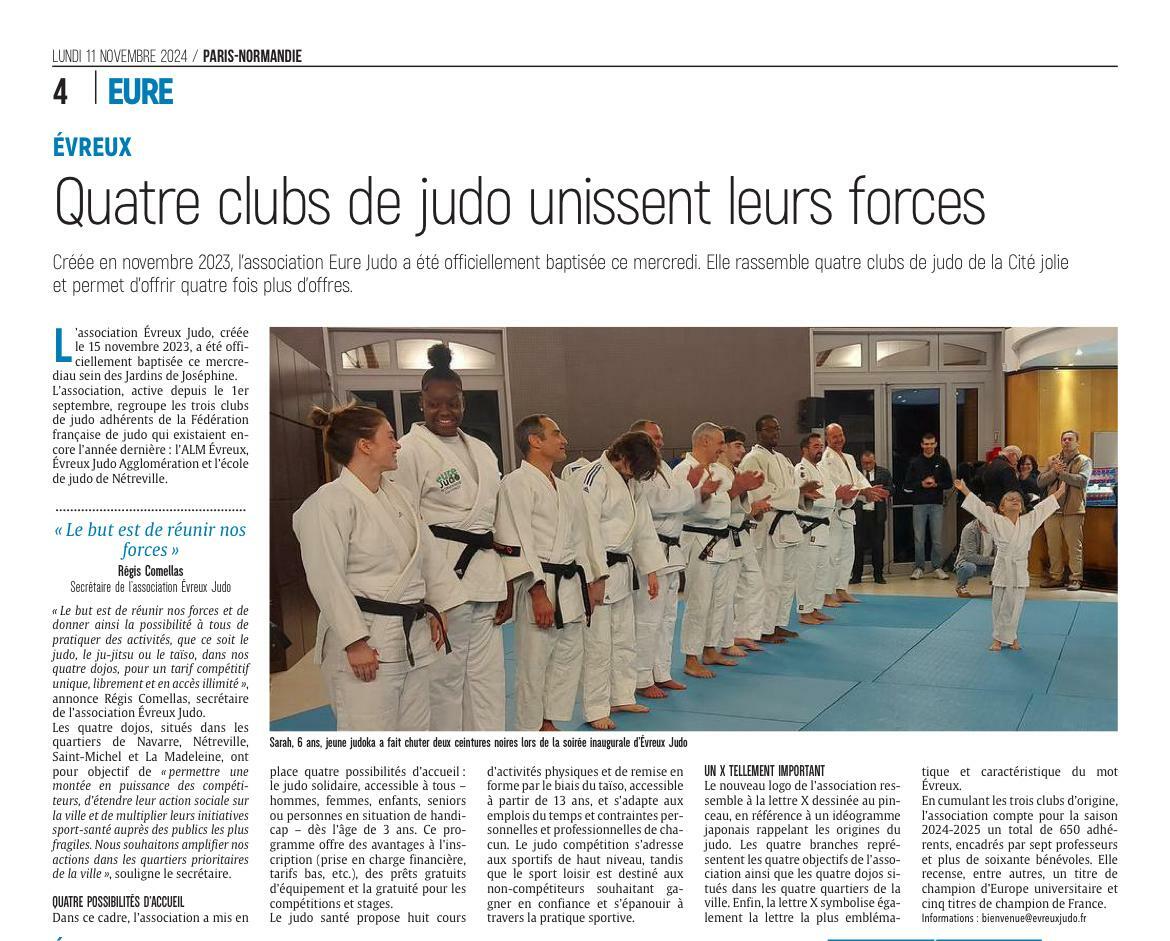 INAUGURATION EVREUX JUDO