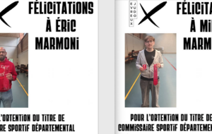 MILAN &amp; ERIC MARNONI COMMISSAIRES SPORTIFS DÉPARTEMENTAUX