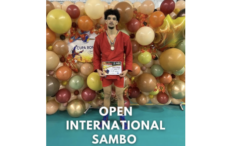 Sahel Naroun, 3ème à l'Open international de Sambo de Bucarest